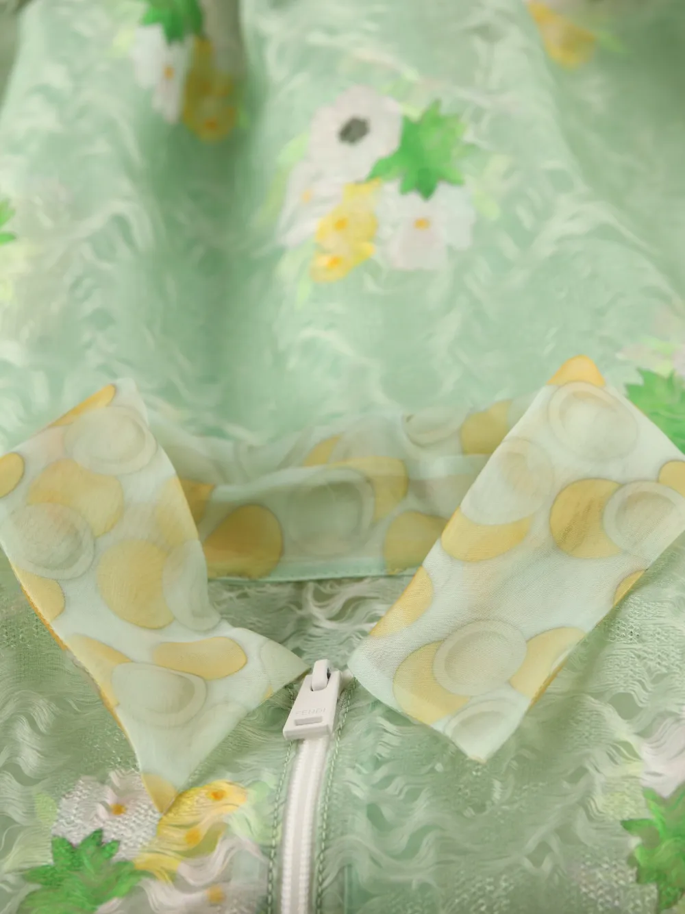  Fendi Floral-print Bomber Jacket - Green 