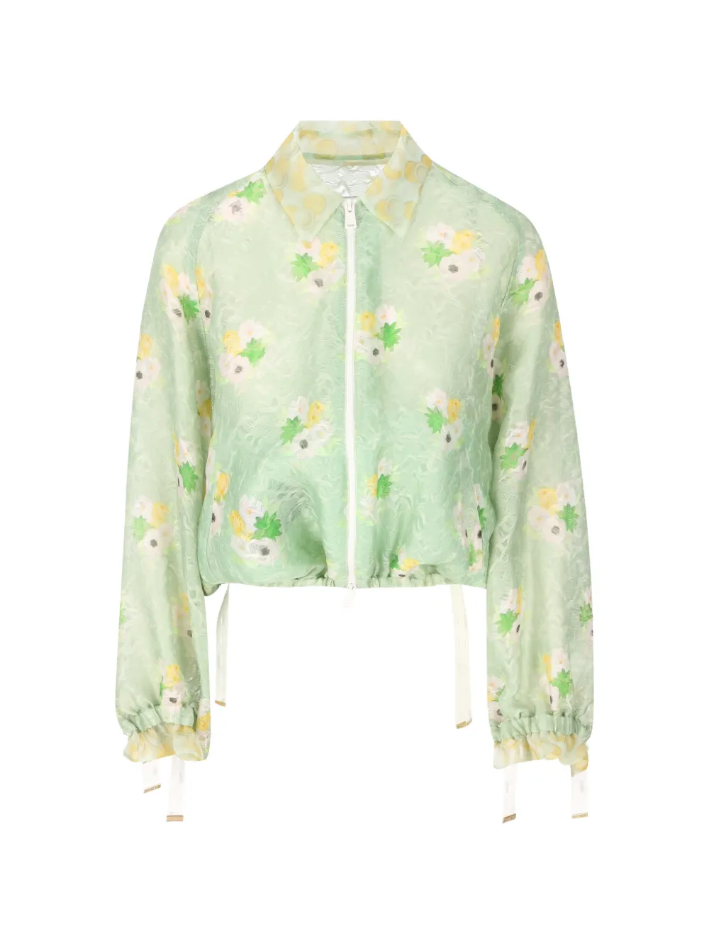 FENDI floral-print bomber jacket - Verde