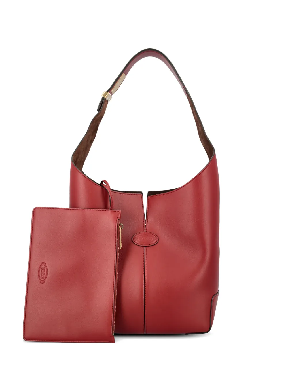 Tod's small Di Bag Folio shoulder bag - Rosso