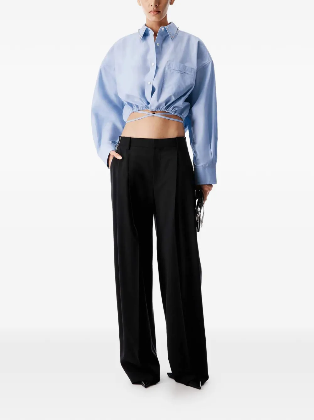 Alexander Wang Broek met rits Zwart