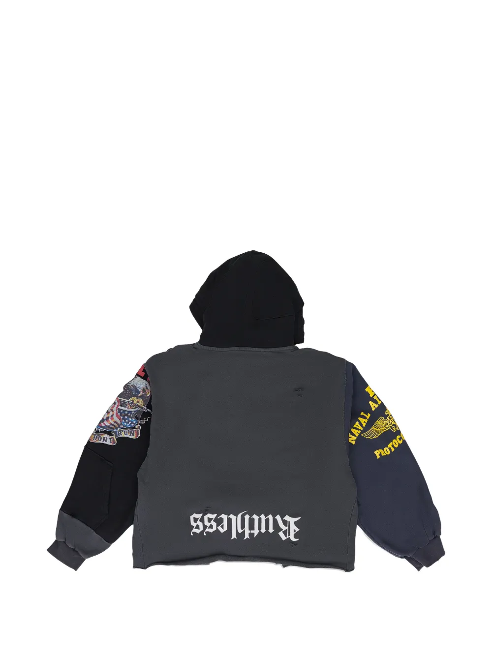a*m様 Protocol Index PROTOCOL INDEX Upside Down zip-fastening Hoodie | Black | FARFETCH BH