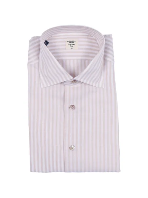 Mazzarelli vertical-stripe slim-fit shirt