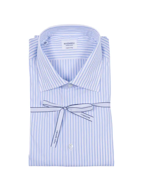 Mazzarelli striped-pattern slim-fit shirt
