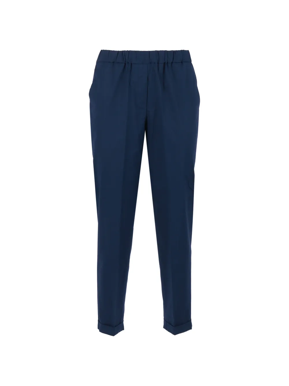 Antonelli elasticated-waistband turn-up trousers - Blu