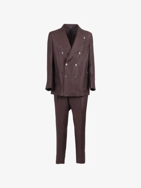 Tombolini Zero Gravity double-breasted linen suit