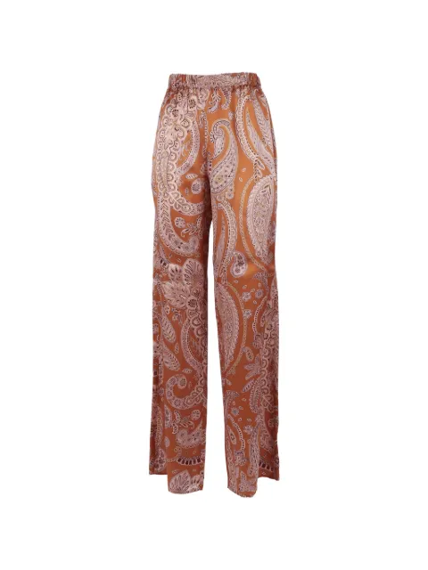 Antonelli pantalones palazzo con estampado de cachemira