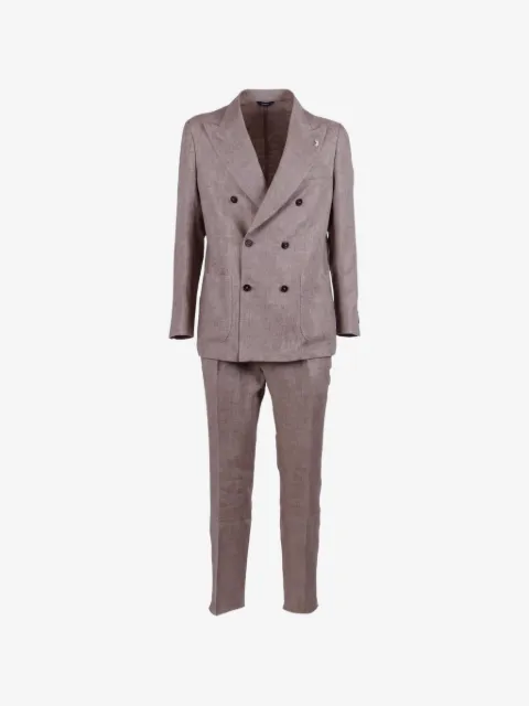 Tombolini Zero Gravity double-breasted linen suit