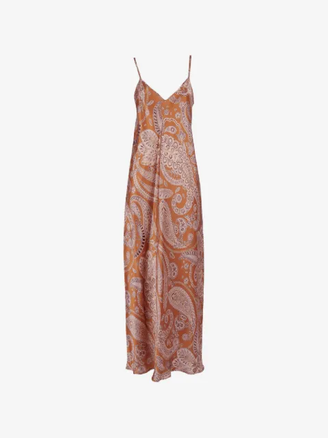 Antonelli paisley-pattern silk maxi dress