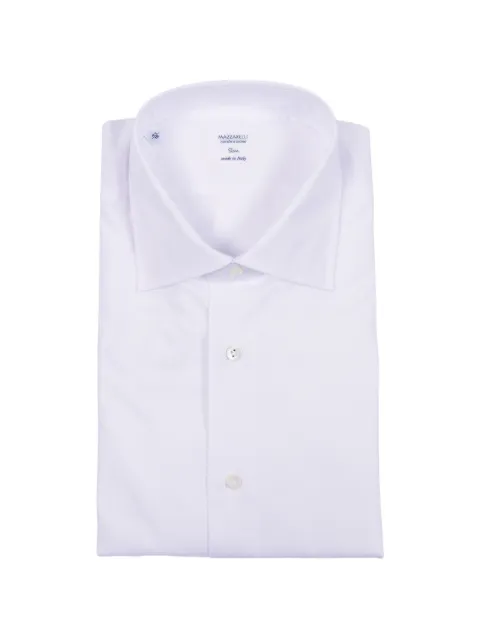 Mazzarelli white slim-fit shirt