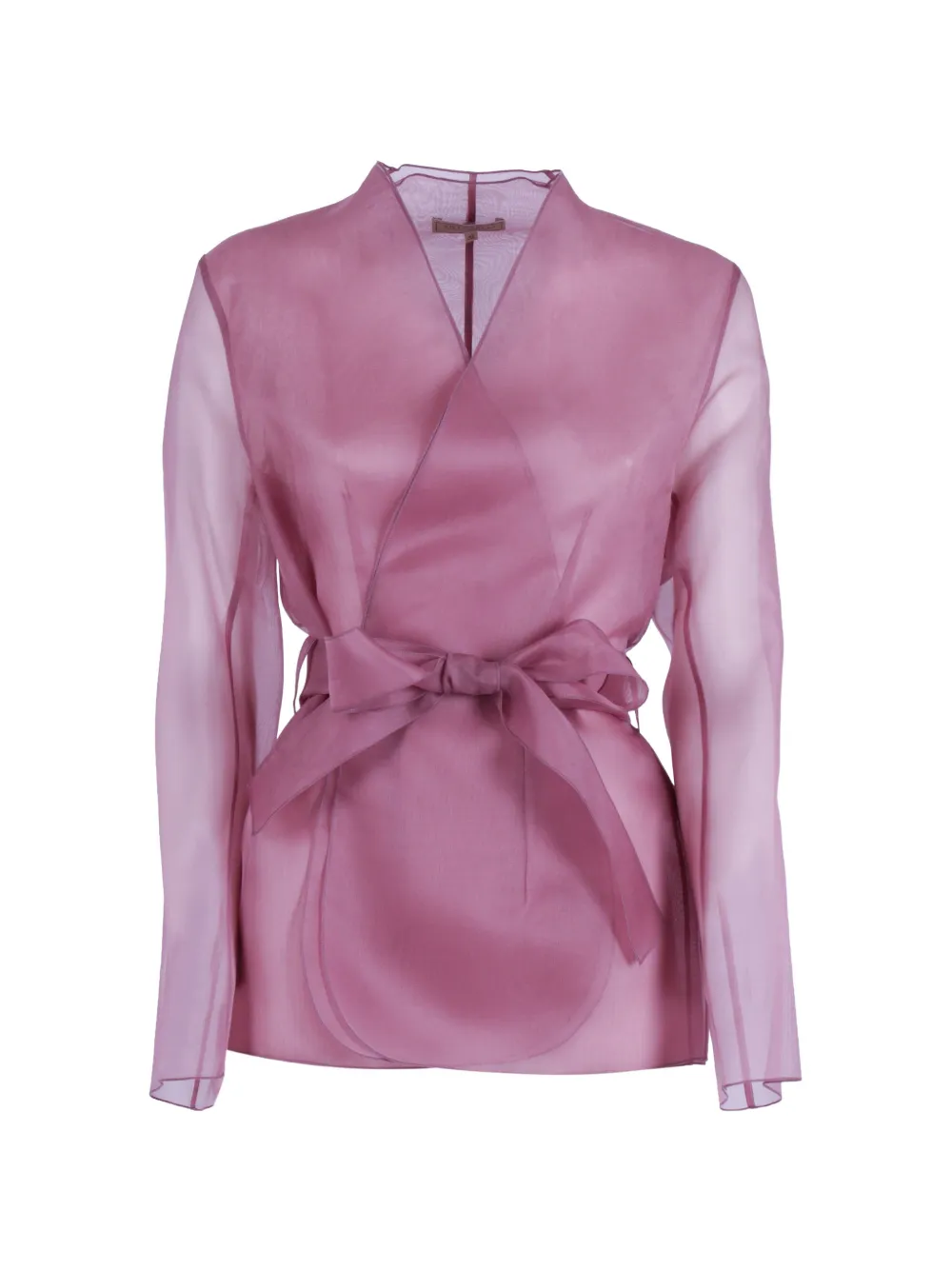 Antonelli sheer belted jacket - Rosa