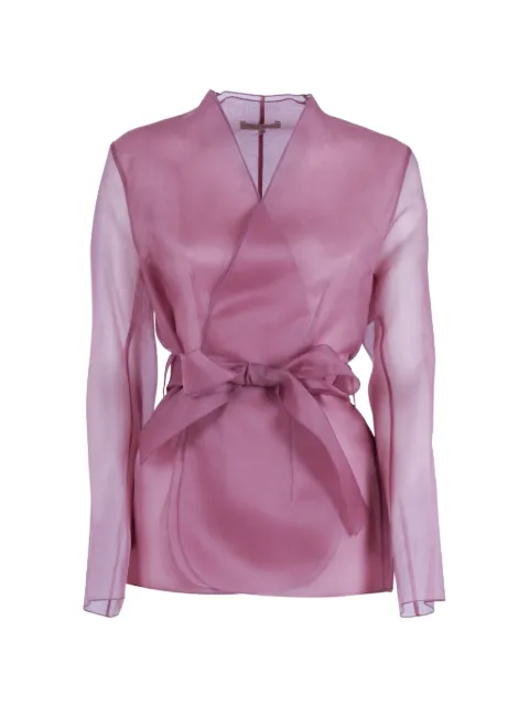 Antonelli sheer belted jacket