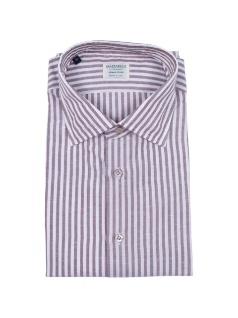 Mazzarelli striped-pattern slim-fit shirt
