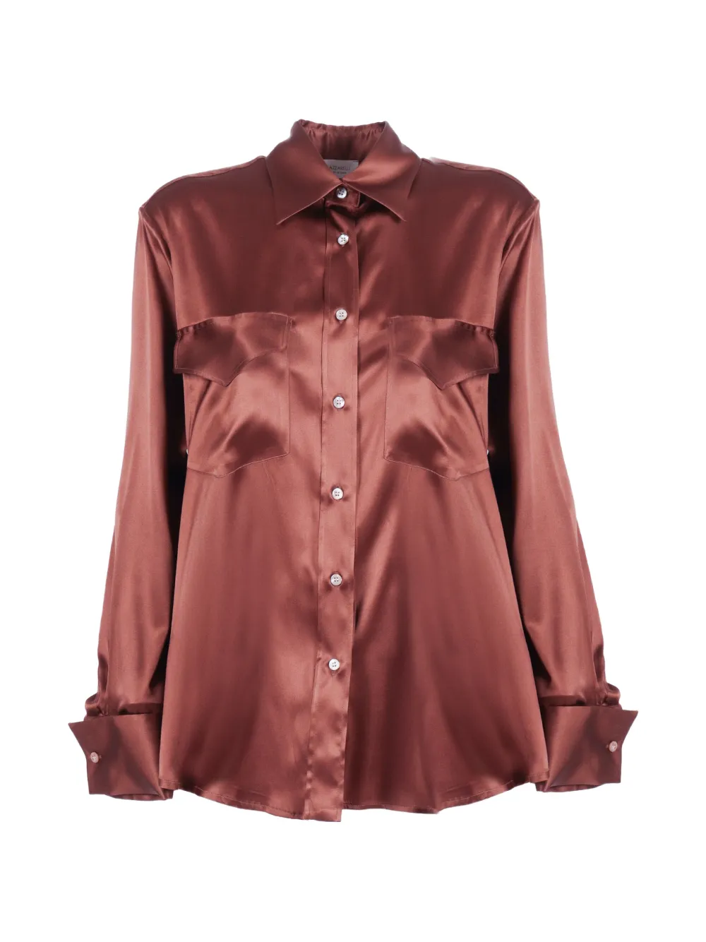 Mazzarelli Michela flap-pocket shirt - Brown