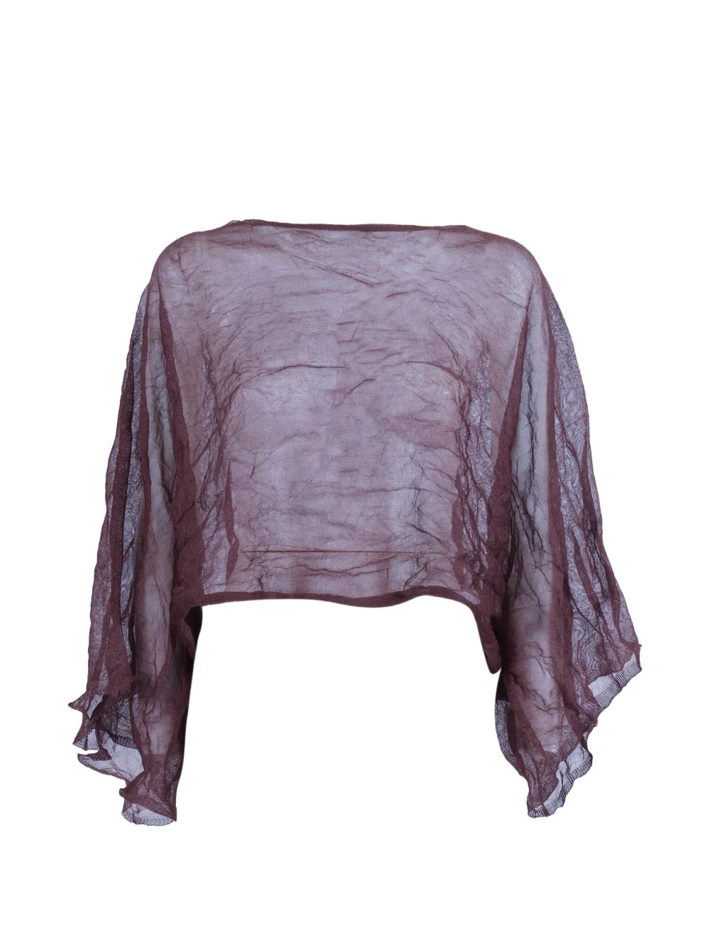 Antonelli crinkled-effect metallic-thread blouse - Viola