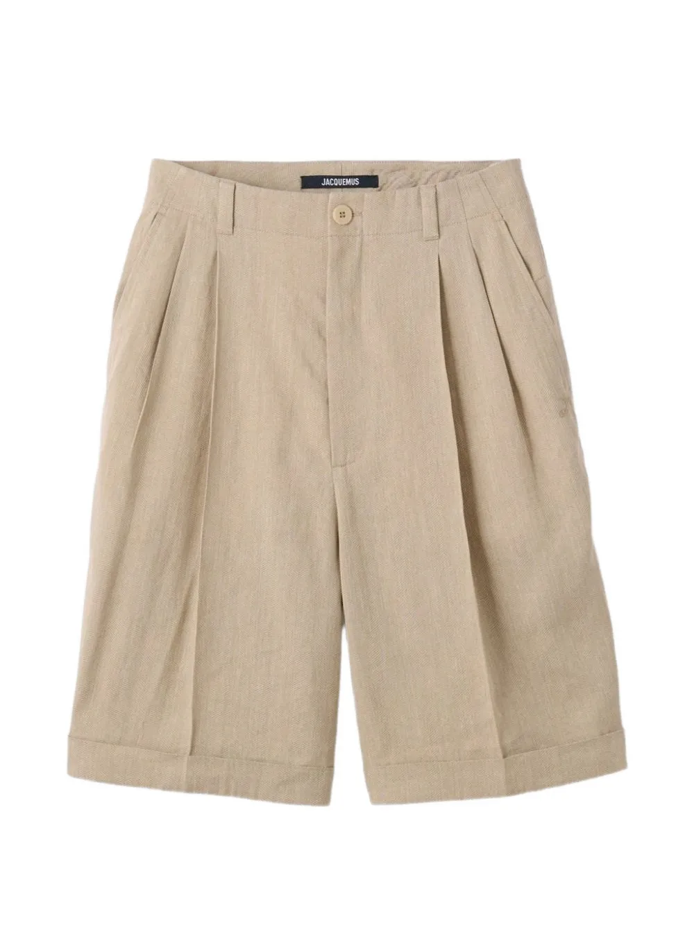 Jacquemus pleated shorts - Neutrals
