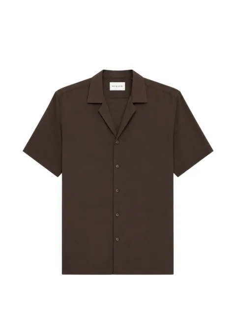 MARSEM short-sleeved camp-collar shirt