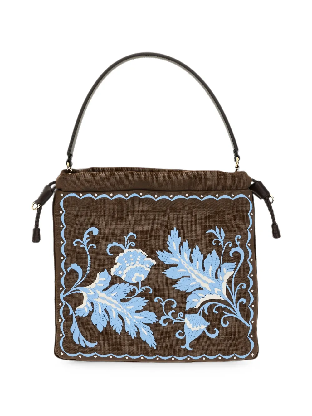 ETRO medium Kalispera floral-embroidered tote bag - Marrone