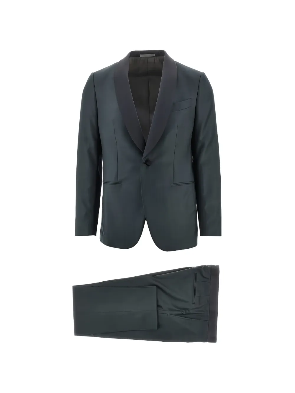 Caruso Super 150's shawl-lapel suit - Grigio