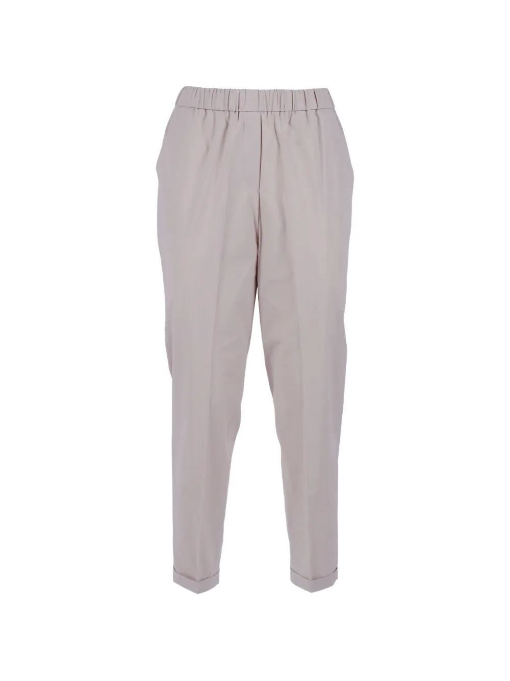 Antonelli elasticated turn-up trousers - Toni neutri