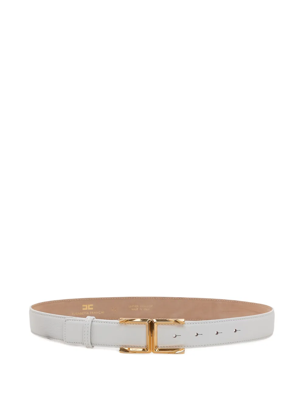 Elisabetta Franchi logo buckle belt - Grigio
