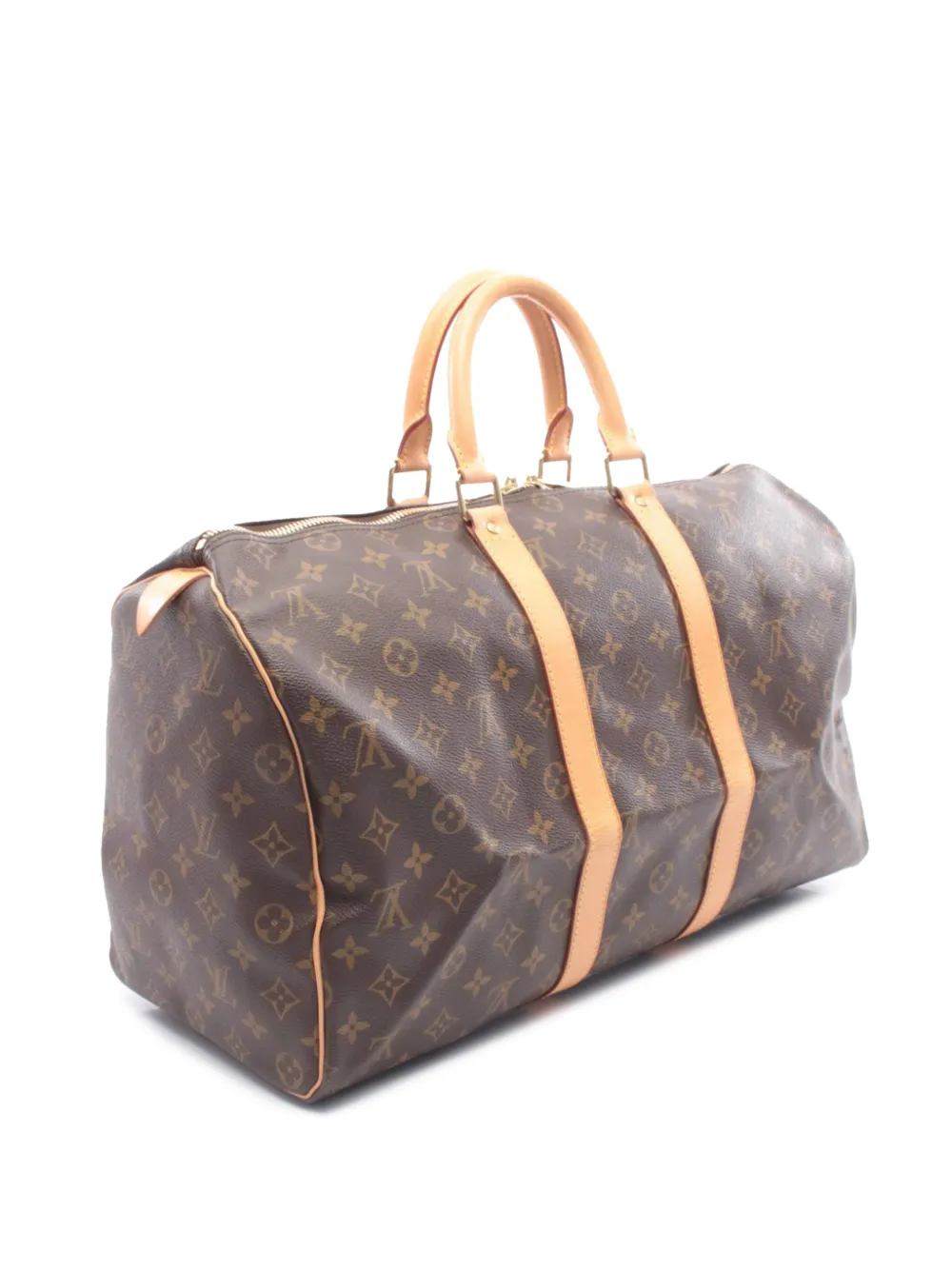 Louis Vuitton Pre-owned 2001 Monogram Keepall 45 Travel Bag in Brown, view 3