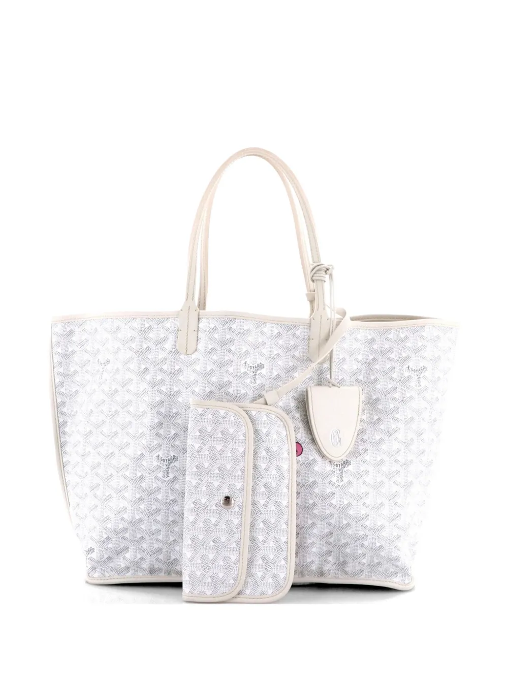 Goyard Pre-Owned Anjou Reversible Printed Coated Canvas PM tote bag - Bianco