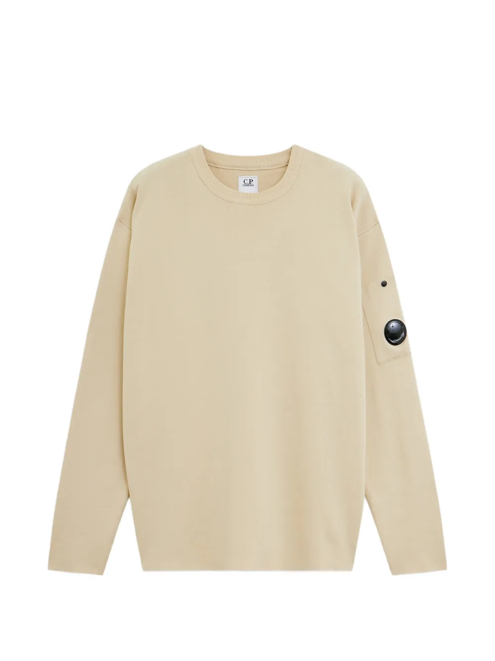 C.P. Company lens-detail long-sleeve sweater - Toni neutri