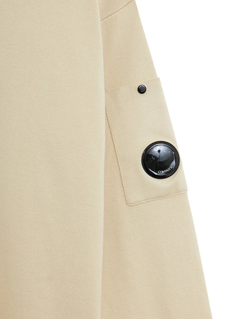 C.P. Company Sea Island Lens katoenen trui Beige