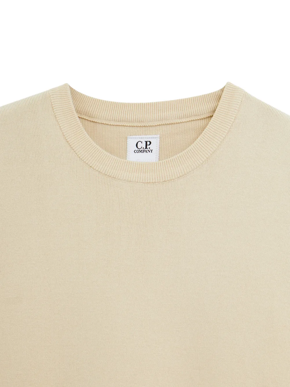 C.P. Company Sea Island Lens katoenen trui Beige