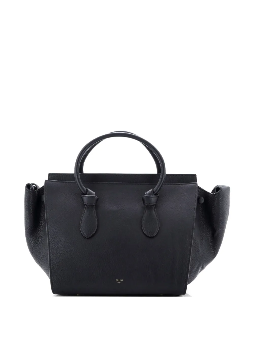 Celine Pre-Owned Tie Knot Grainy Leather Small tote bag - Nero