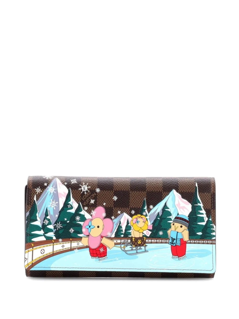 Louis Vuitton Pre-Owned Sarah Wallet Limited Edition Vivienne Xmas Damier small wallets - Marrone