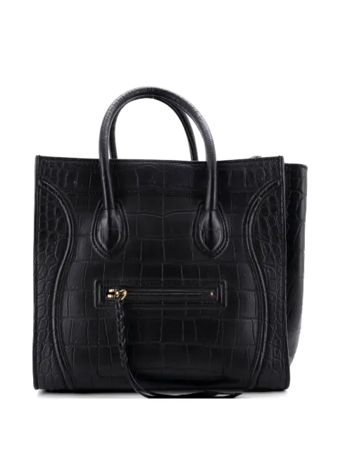 Celine Pre-Owned Phantom Bag Crocodile Embossed Leather Medium tote bag