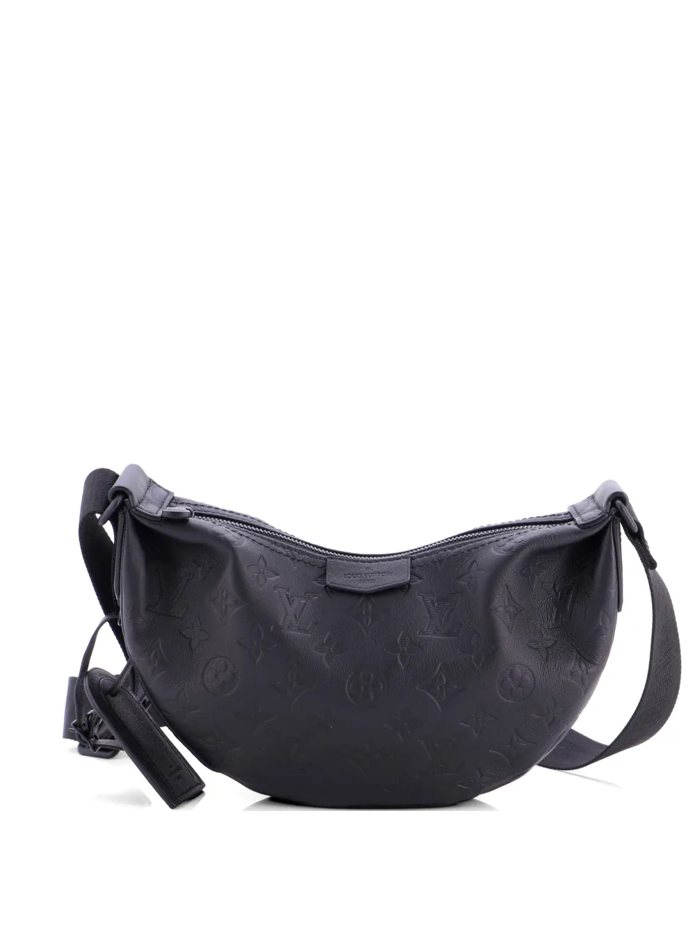 Louis Vuitton Pre-Owned Hamac Handbag Monogram Shadow Leather PM hobo bag - Nero