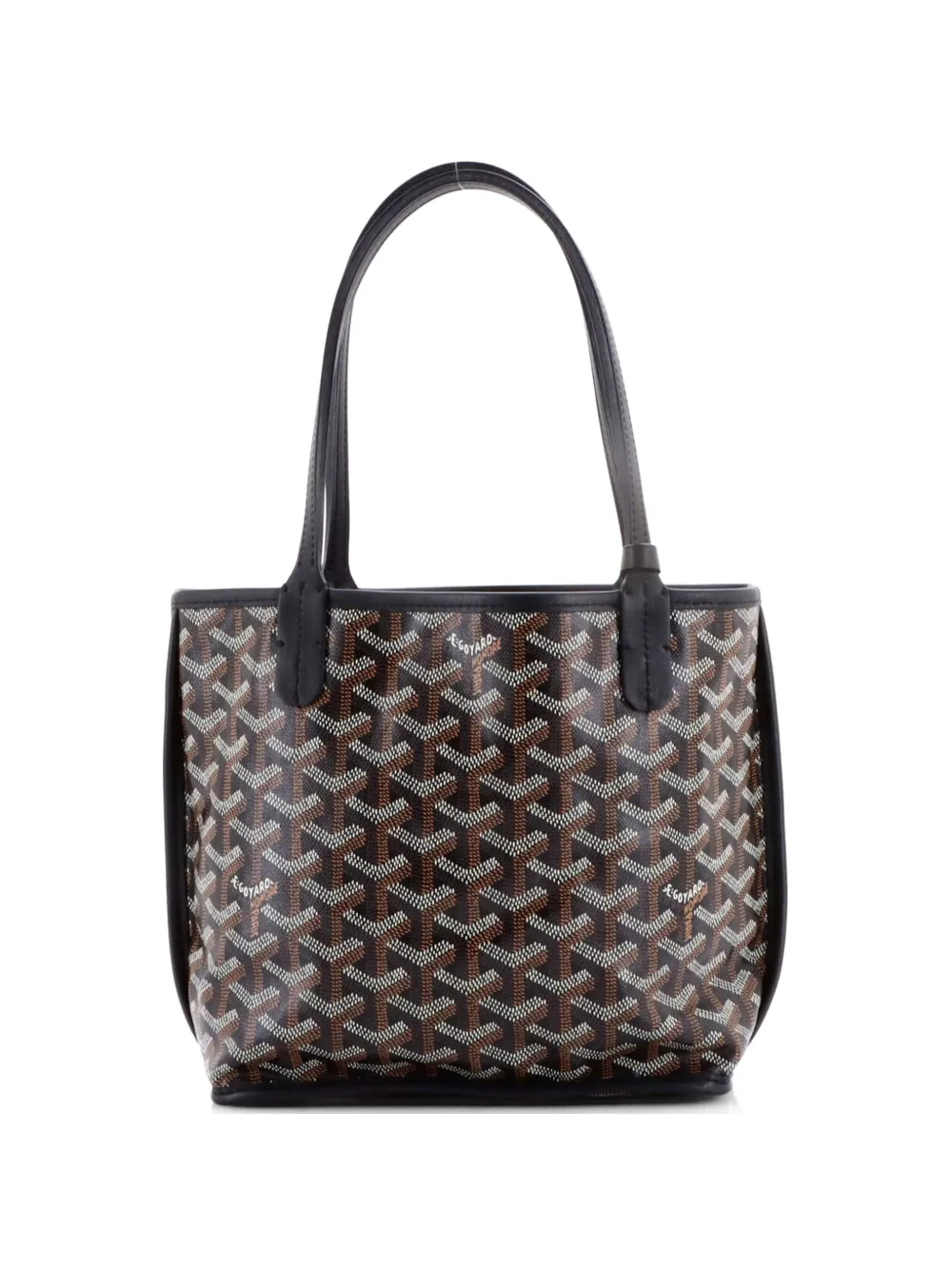 Goyard Pre-Owned Anjou Reversible Tote Coated Canvas Mini Satchel