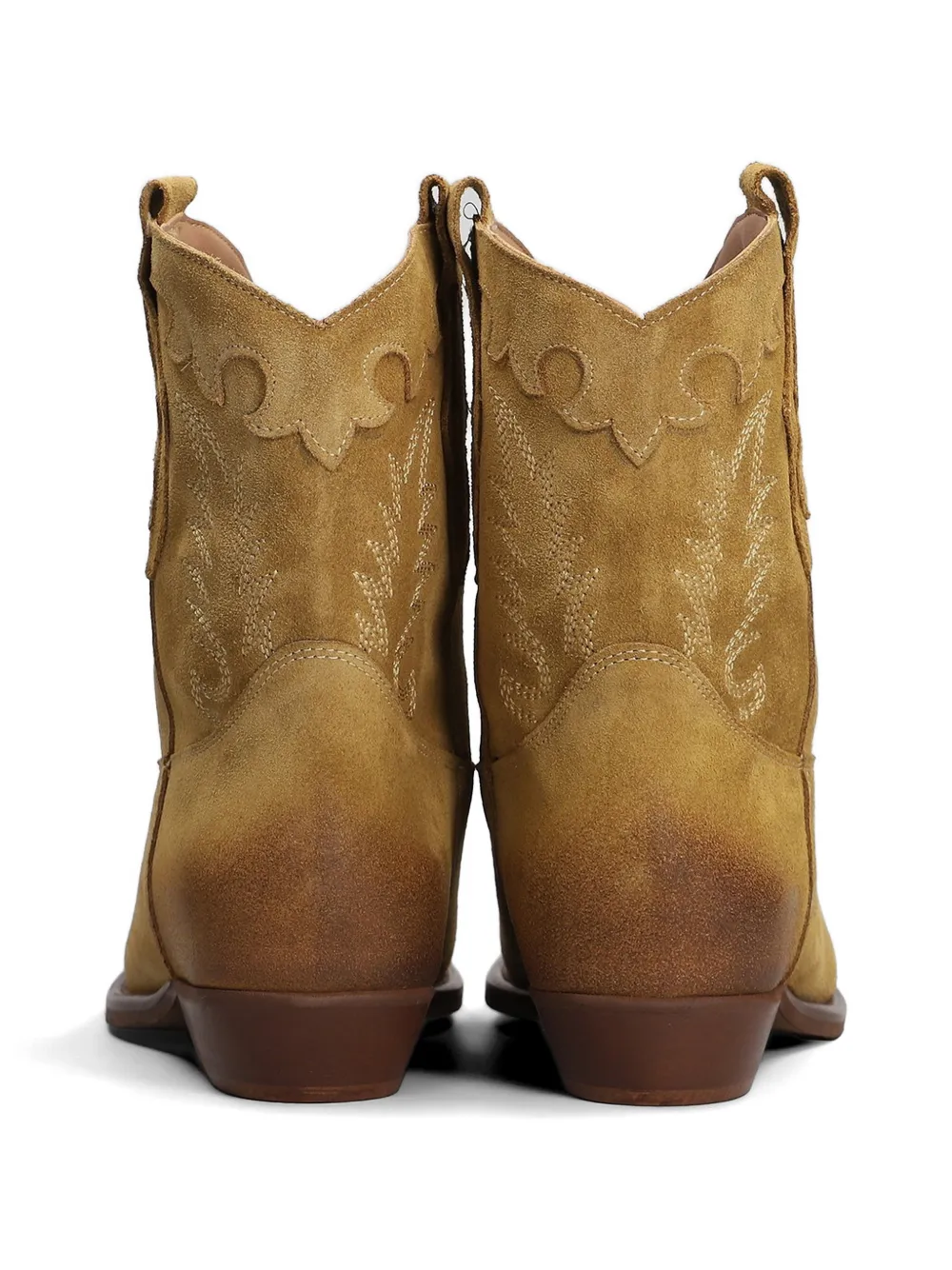 Gisel Moire Malawi embroidered-details suede boots Bruin