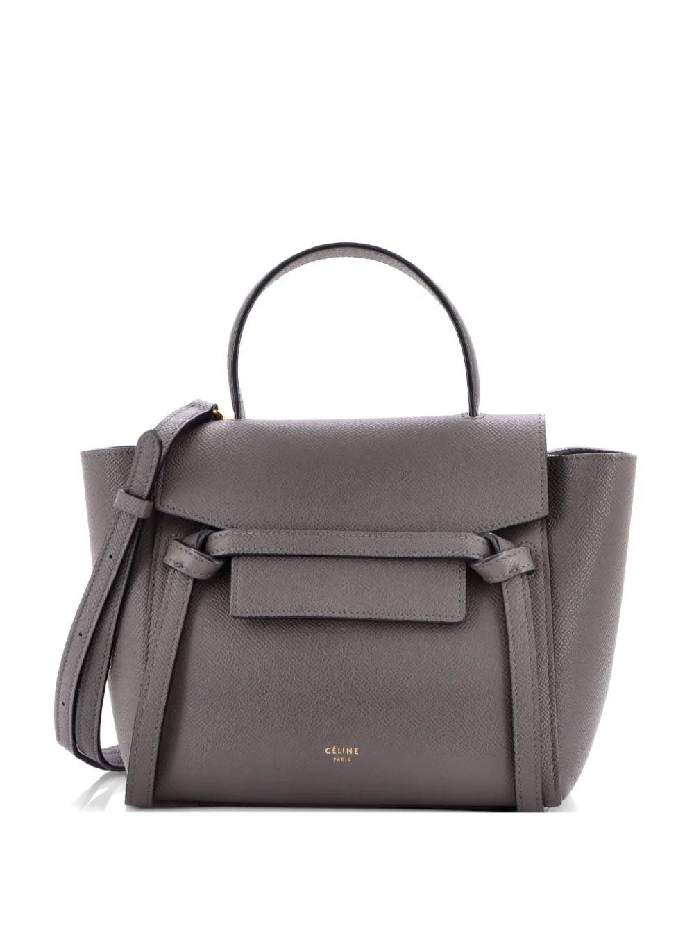 Celine Pre-Owned Belt Bag Textured Leather Nano shoulder bag - Grey