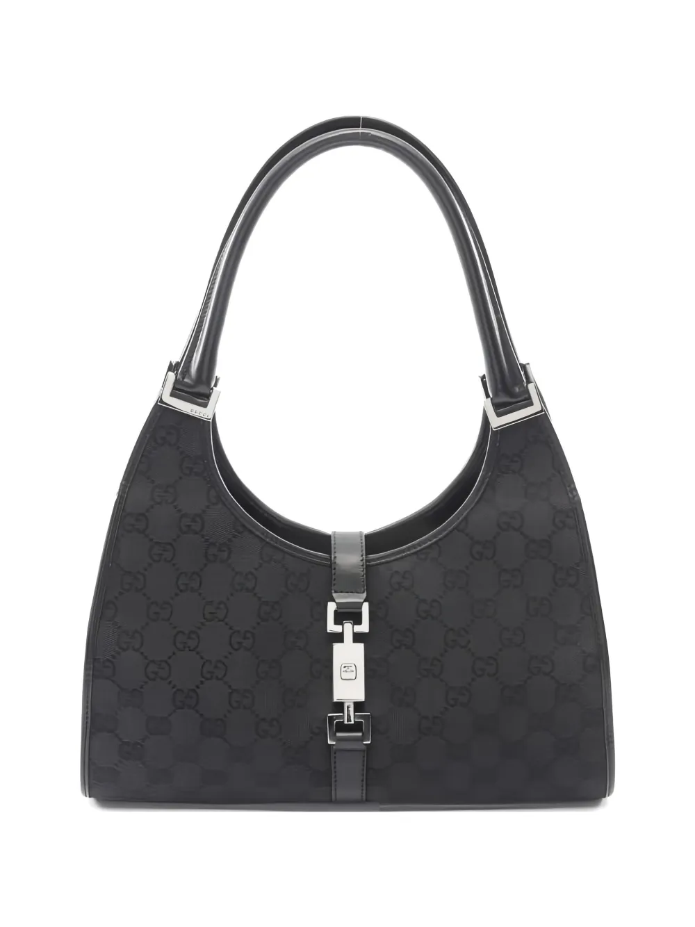 Pre-owned Gucci 2010s Jackie Gg Tote Bag In Black