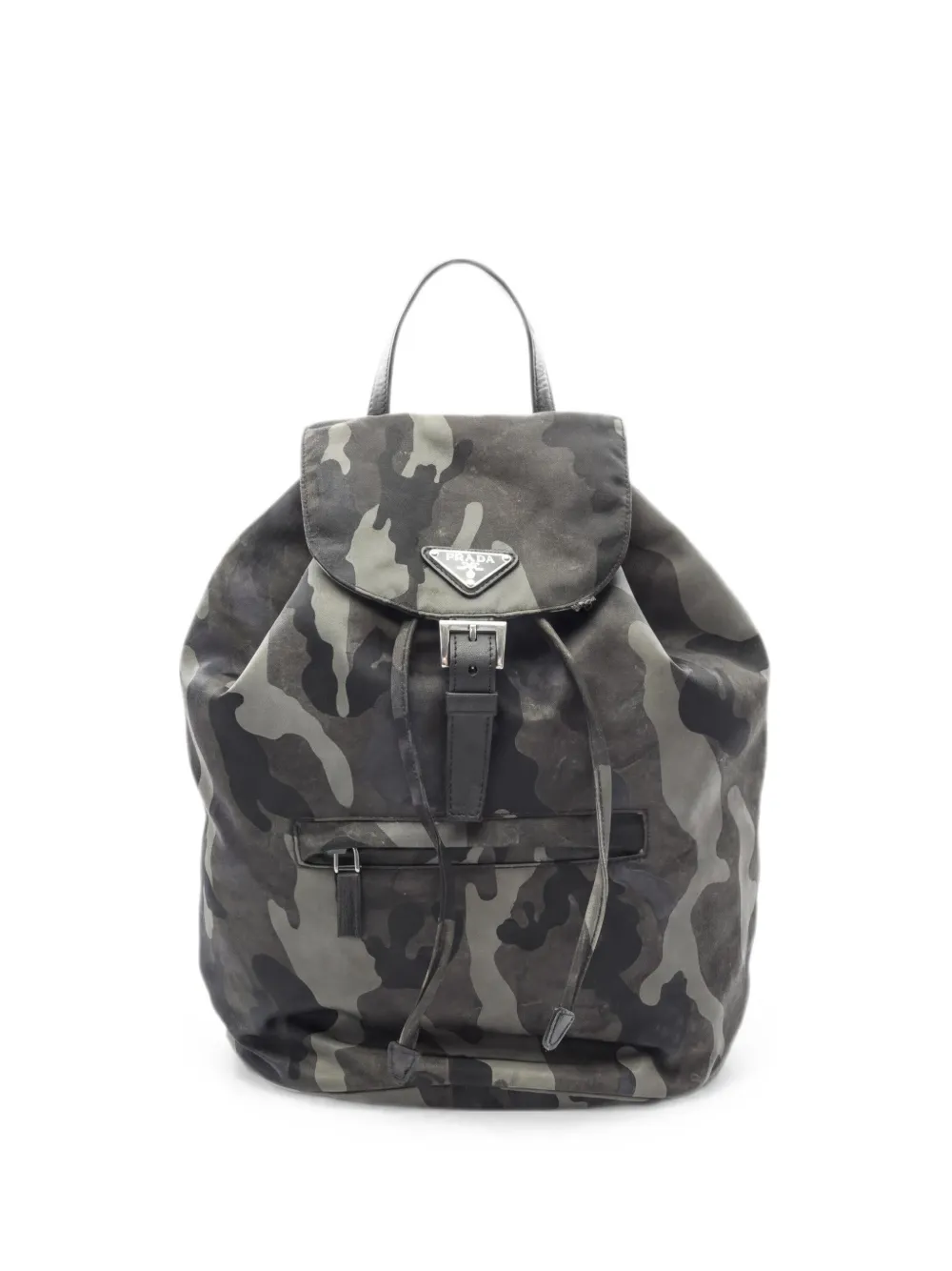 Prada Pre-Owned Zaino con stampa camouflage anni 2010 - Grigio