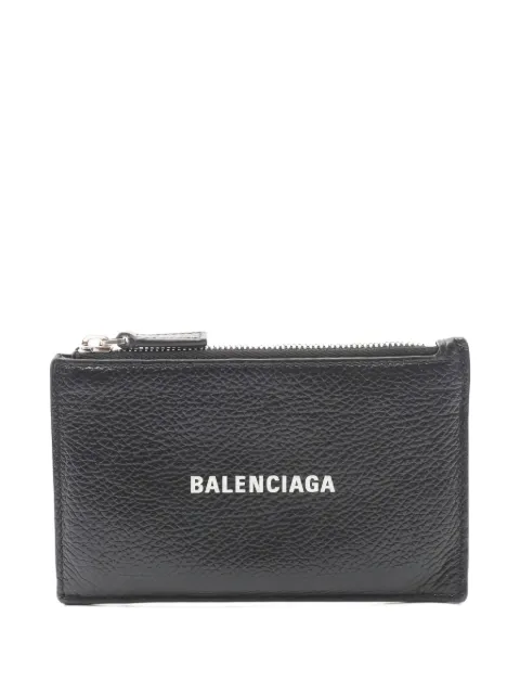 Balenciaga Pre-Owned logo-detail leather cardholder