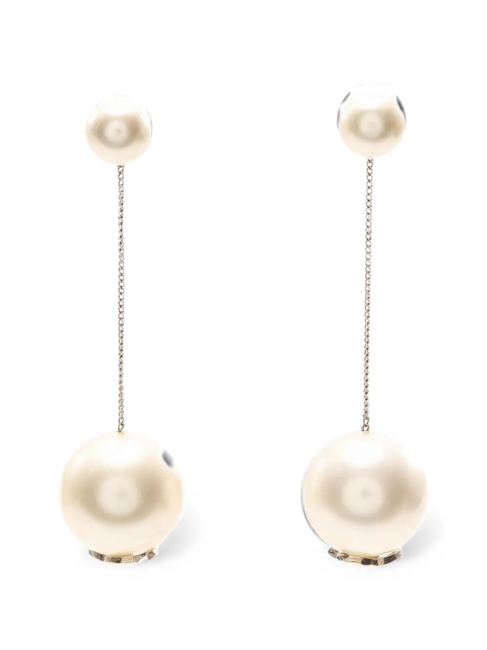 CHANEL Pre-Owned Orecchini CC 1986-1988 - Argento