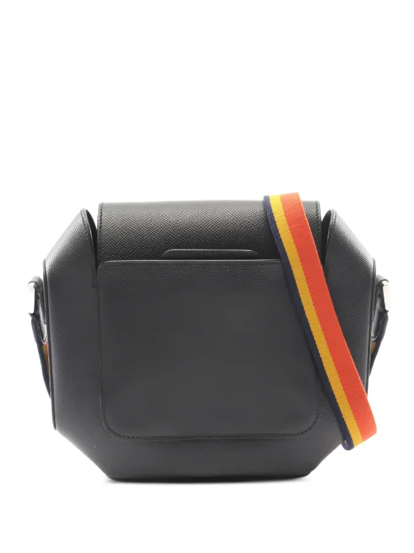Hermès Pre-owned 2016 Octagon Leather Shoulder Bag in Black