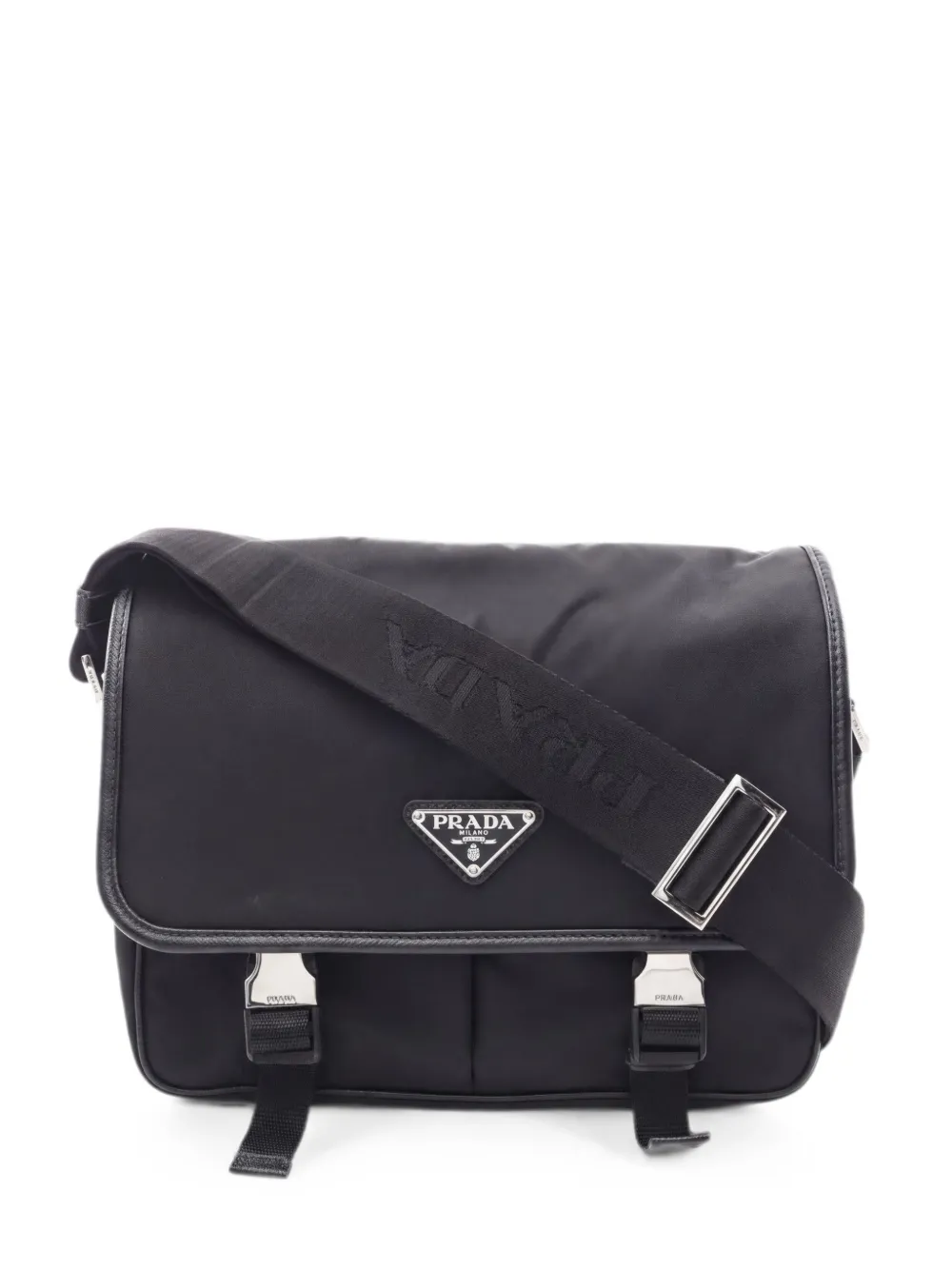 Prada Pre-Owned 2010s logo-detail shoulder bag - Nero