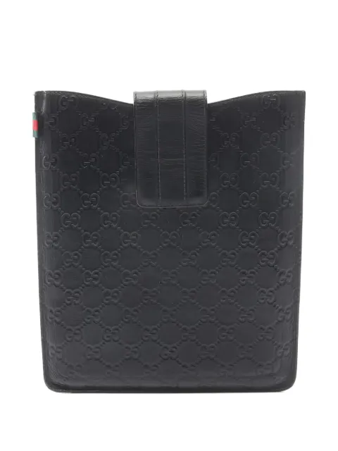 Gucci Pre-Owned 2010s Sima embossed leather tablet case