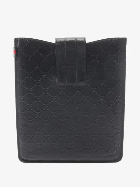 Gucci Pre-Owned 2010s Sima embossed leather tablet case