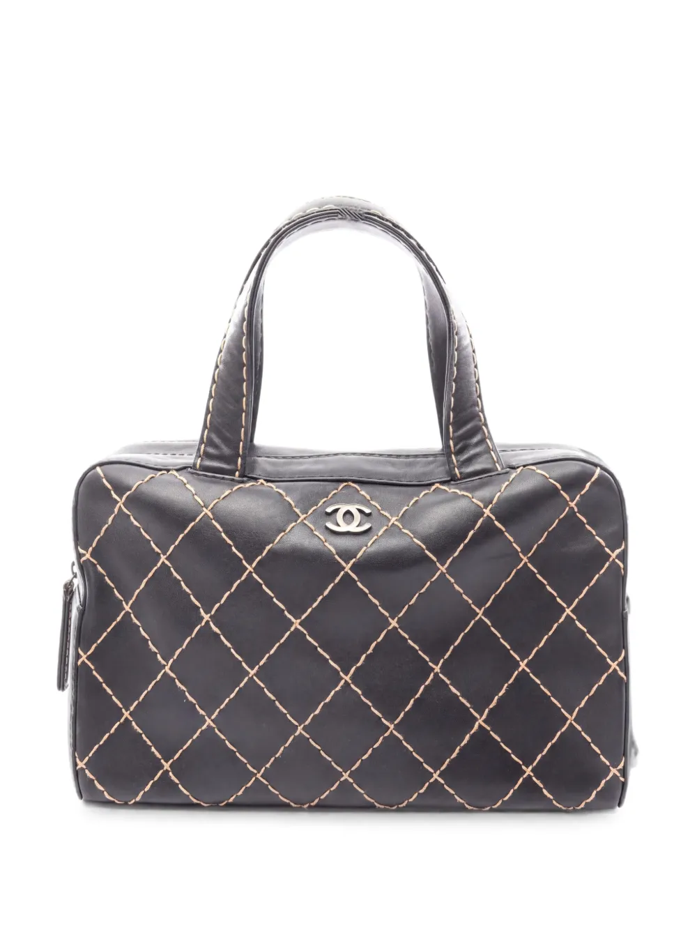 CHANEL Pre-Owned Borsa Boston Wild Stitch 2000-2002 - Nero