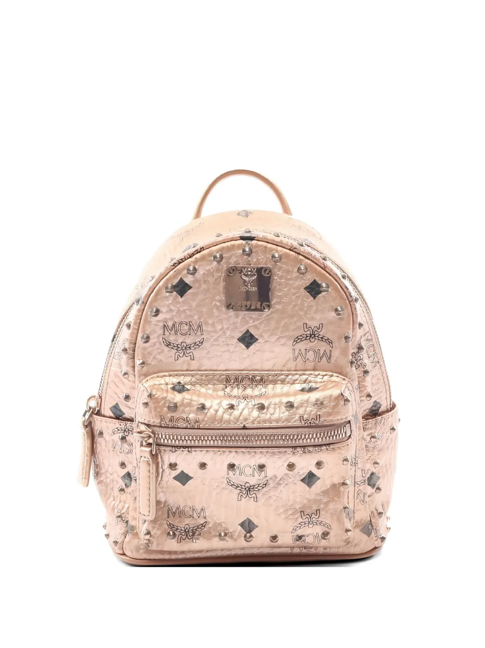 MCM Pre-Owned 2000s mini studded leather backpack - Rosa