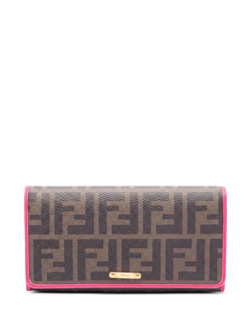 Fendi Pre-Owned Portafoglio bi-fold con motivo Zucca anni 2010 - Marrone