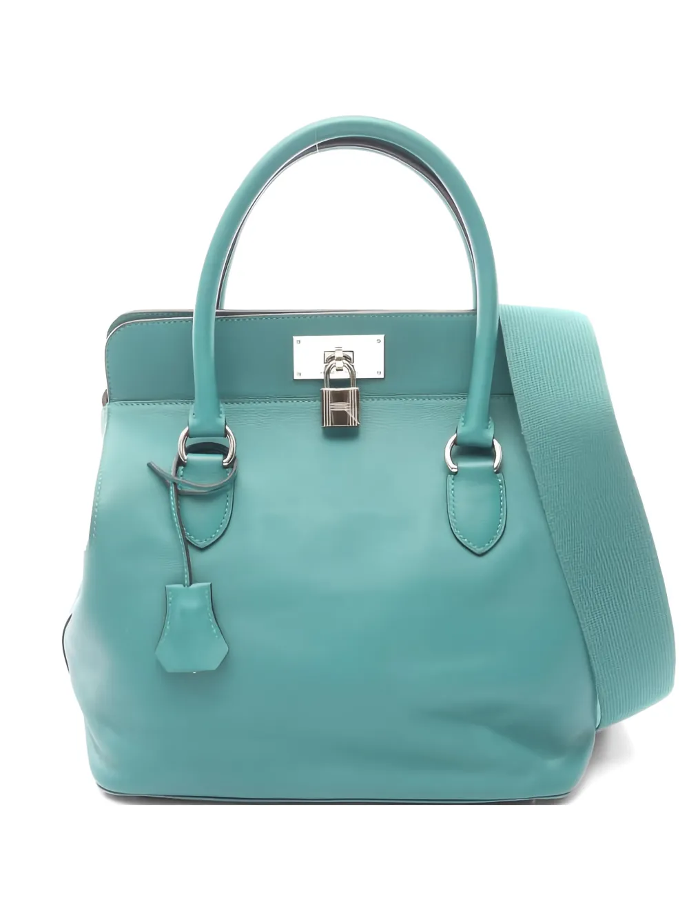 Hermès Pre-Owned 2014 26 Toolbox Malachite tote bag - Blu