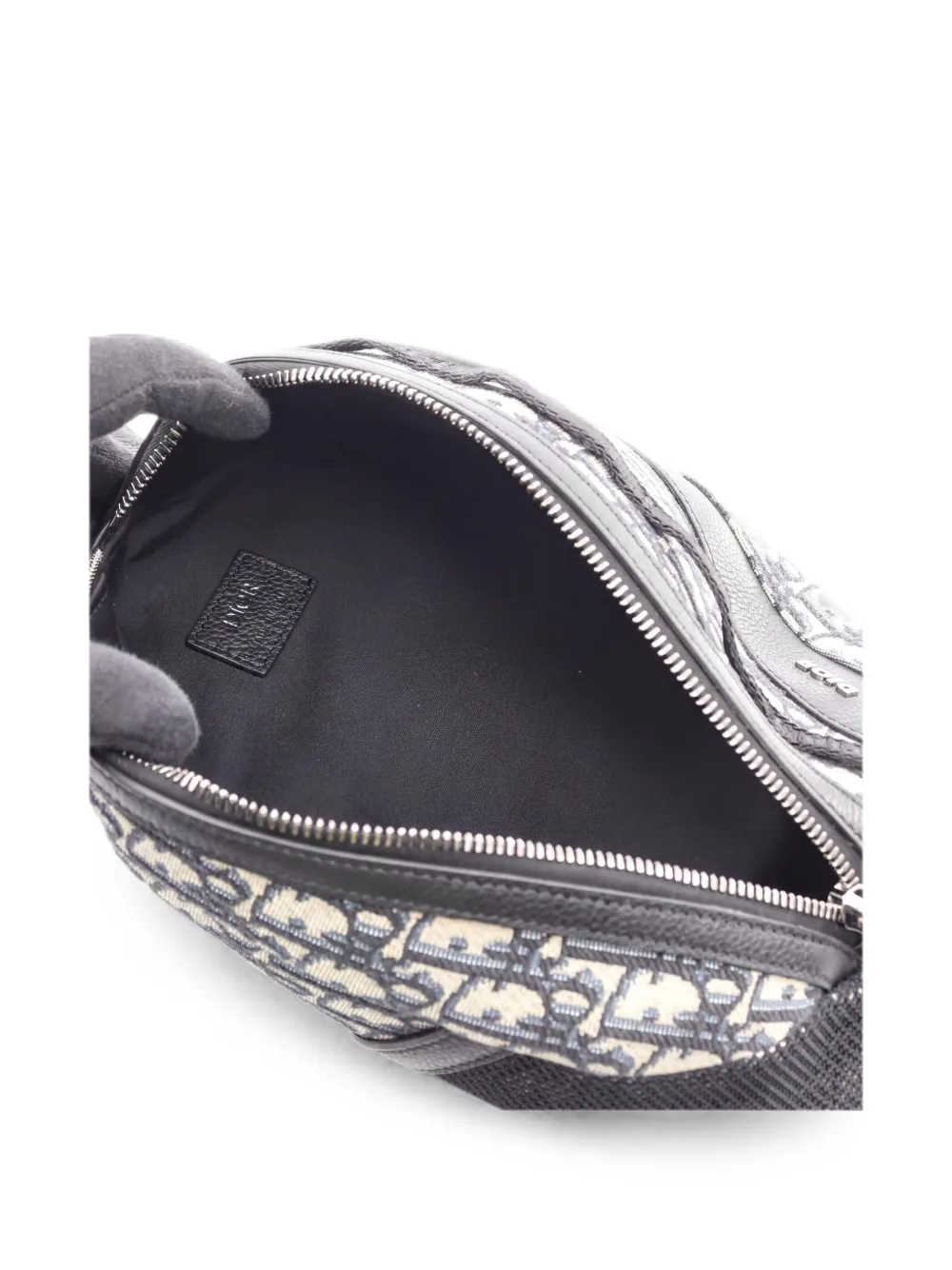 Christian Dior Pre-Owned Pre-owned Oblique leren crossbodytas Blauw