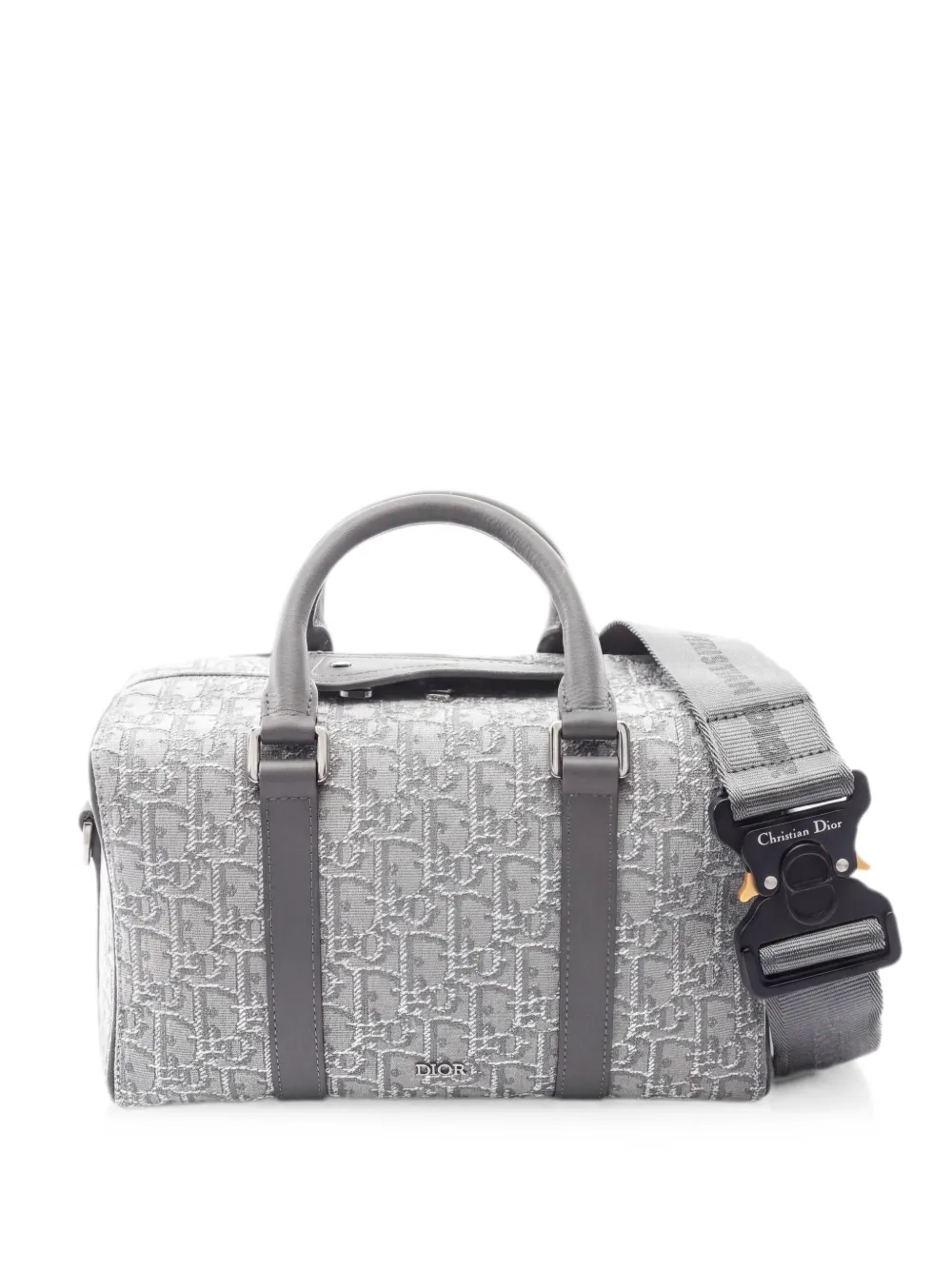 Christian Dior Pre-Owned 2010s Lango Tote Bag mit Oblique-Muster - Grau